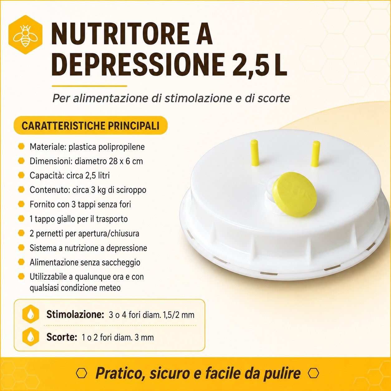 NUTRITORE A DEPRESSIONE ZEUS da 2,5 Litri