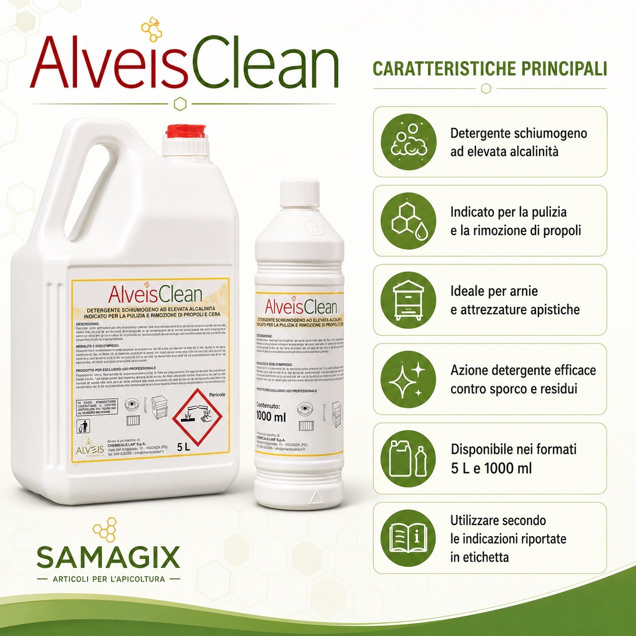AlveisClean - Detergente schiumogeno