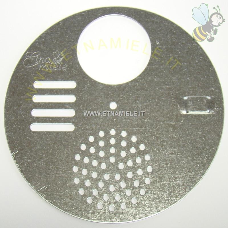 Disco in lamiera zincata 4 posizioni, applicabile al coprifavo.