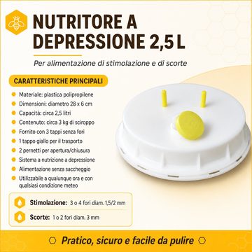 NUTRITORE A DEPRESSIONE ZEUS da 2,5 Litri