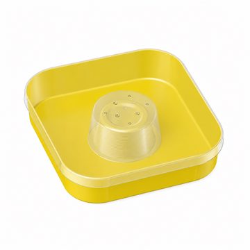 Nutritore in plastica quadrato