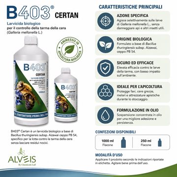 B403 – Larvicida biologico contro la tarma della cera